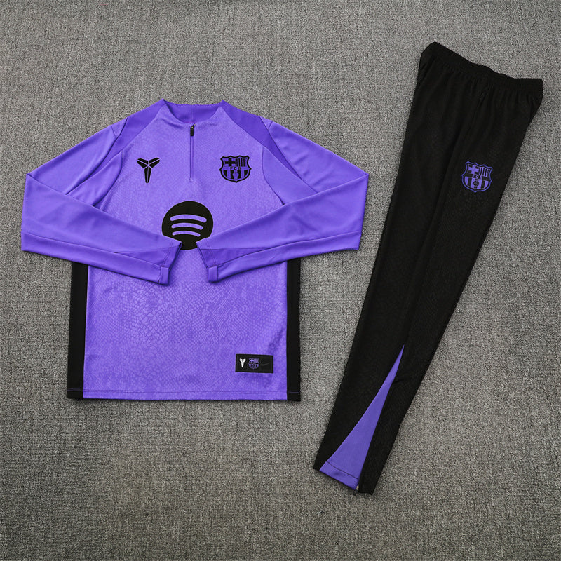 25/26 Barcelona Purple and Black Tracksuit