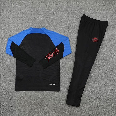 PSG Paris Saint Germain Blue and Black Tracksuit
