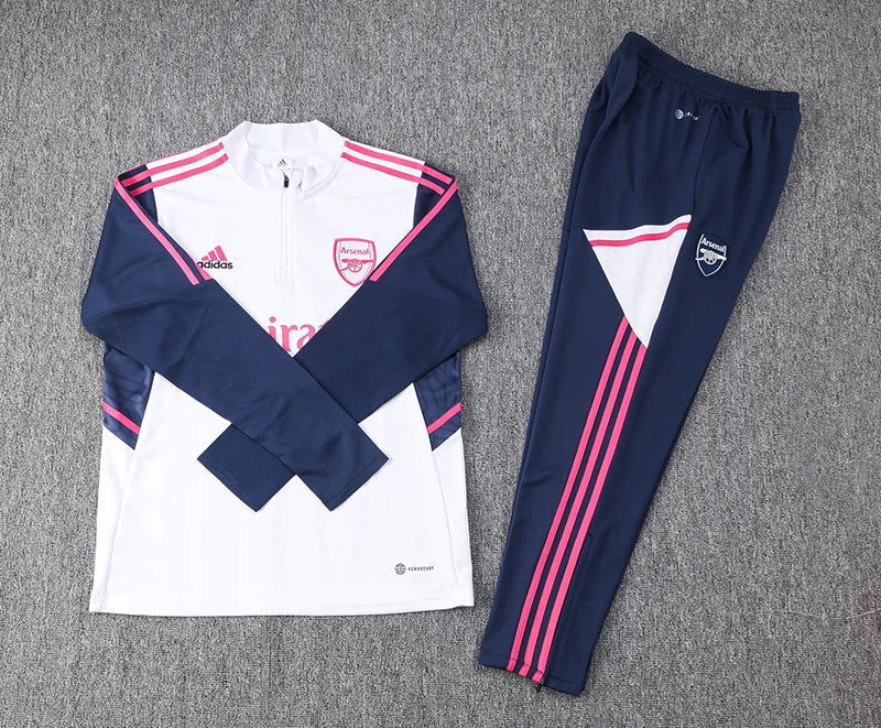 Arsenal White and Pink Tracksuit