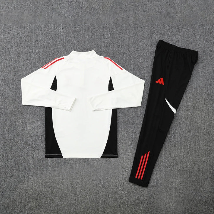 25/26 Liverpool White and Black + Red Tracksuit