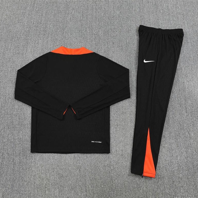 25/26 Brazil Orange and Black Tracksuit