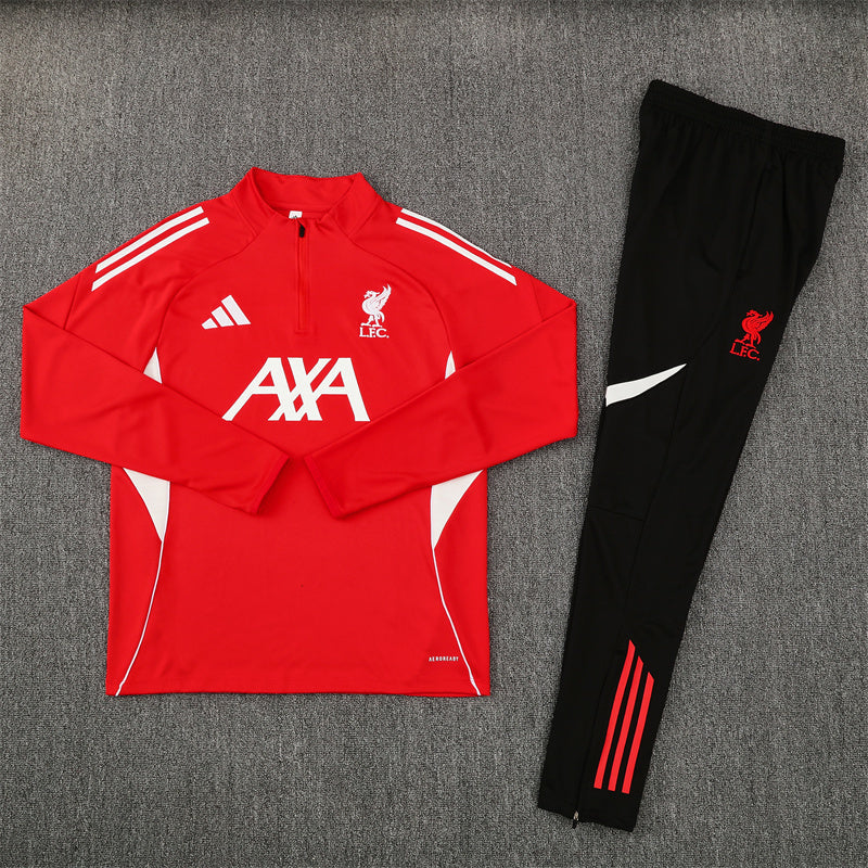 25/26 Liverpool Red and Black Tracksuit