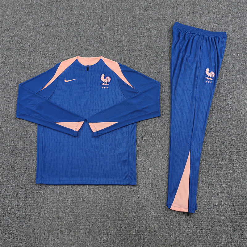 France Blue and Pink Tracksuit