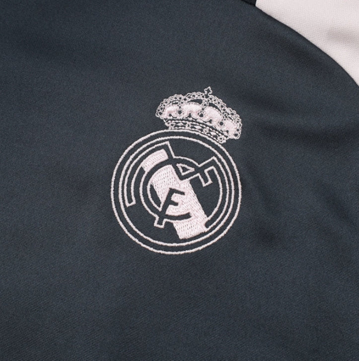 Real Madrid Dark Blue and White Tracksuit