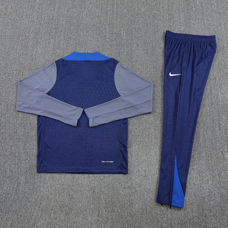 25/26 PSG Paris Saint Germain Blue and Grey Tracksuit