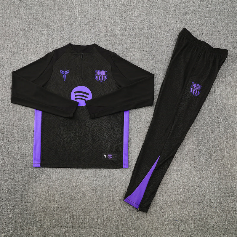 25/26 Barcelona Black and Purple Tracksuit