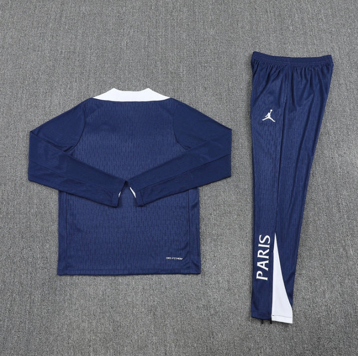 25/26 PSG Paris Saint Germain Blue and White Tracksuit