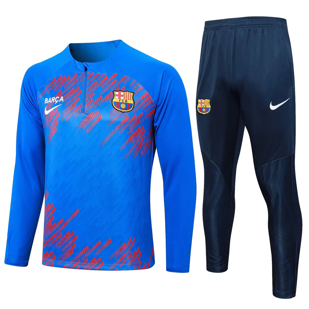 Barcelona Dark Blue and Blue Tracksuit