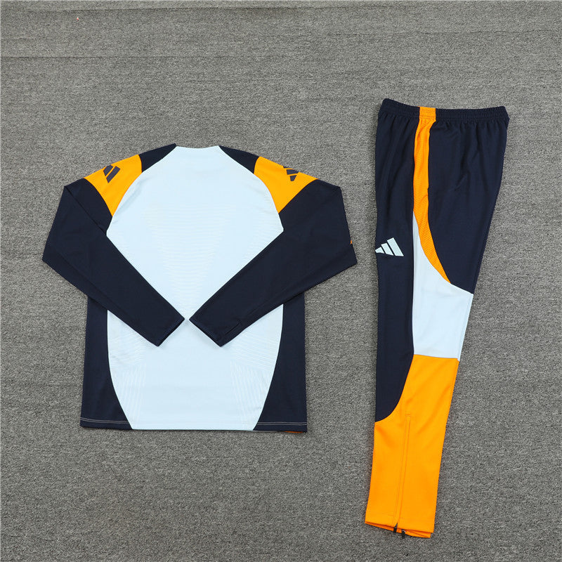 Real Madrid Dark Blue and White Tracksuit