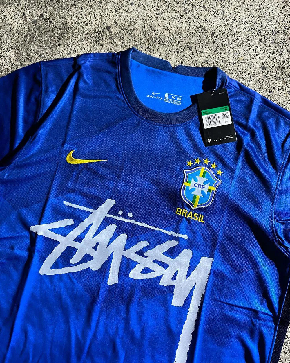 Stussy X Brazil Blue Jersey